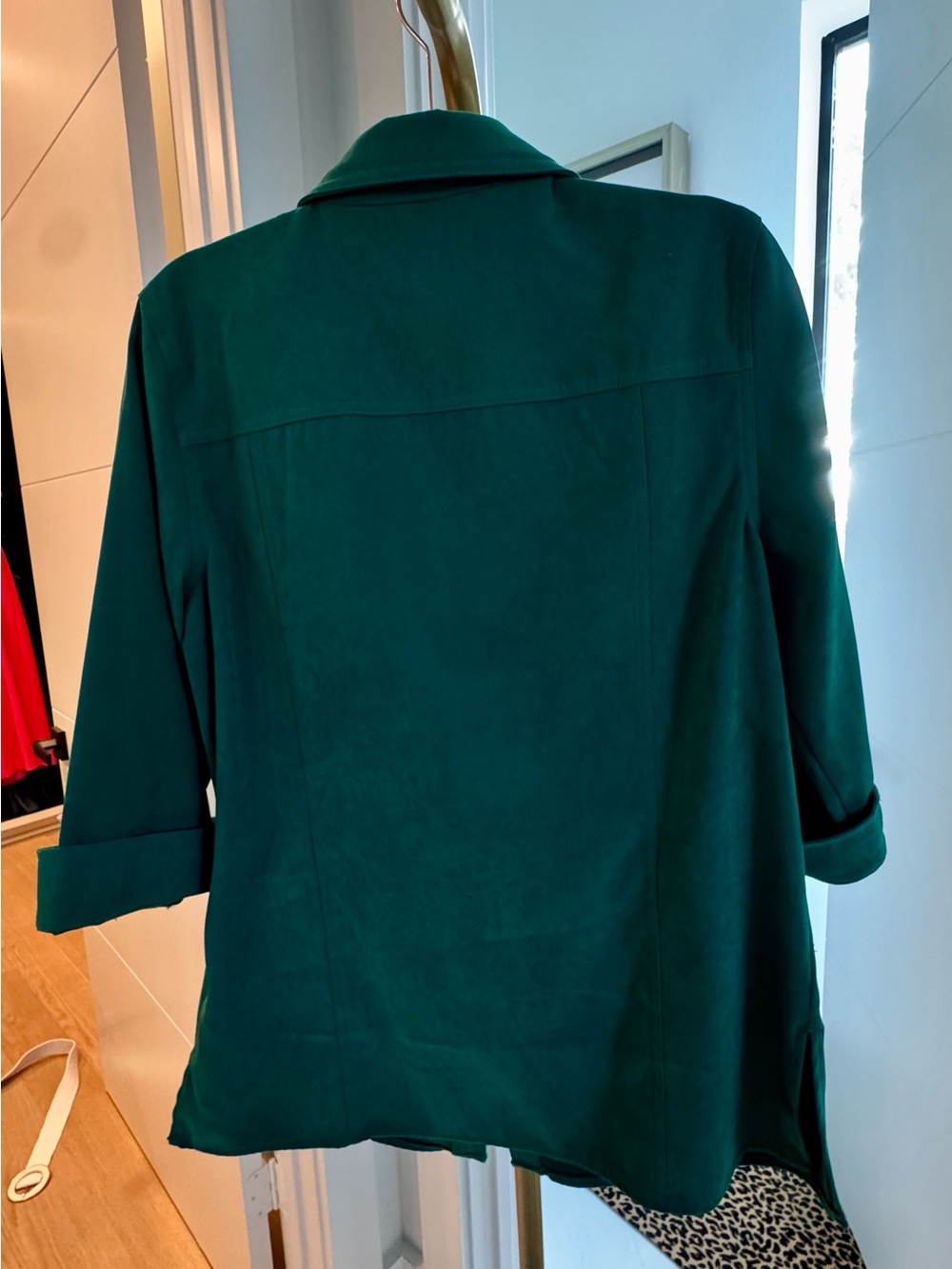 JM Collection Deep Green Jacket, Small - Picture 5 of 9